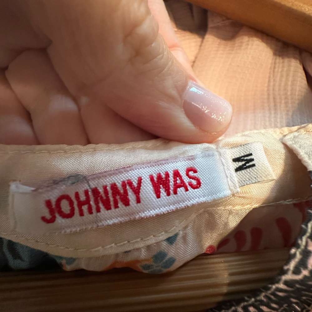 Johnny Was silk floral tunic size M - Picture 2 of 4